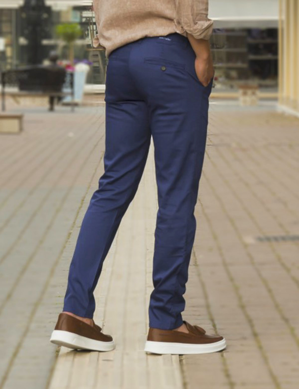 Ανδρικό ρουά υφασμάτινο Chinos παντελόνι Ben Tailor 0285R φωτογραφία